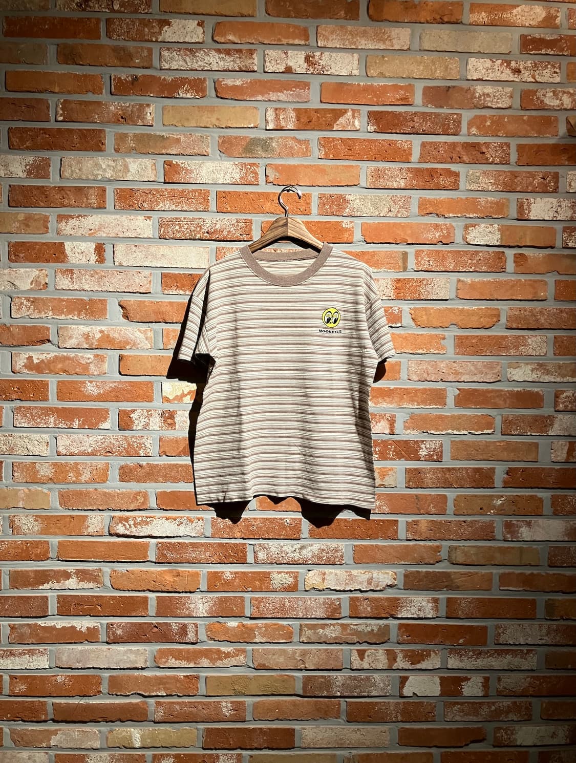 90s USA 빈티지 문아이즈 스트라이프 반팔 티셔츠 상품이미지1