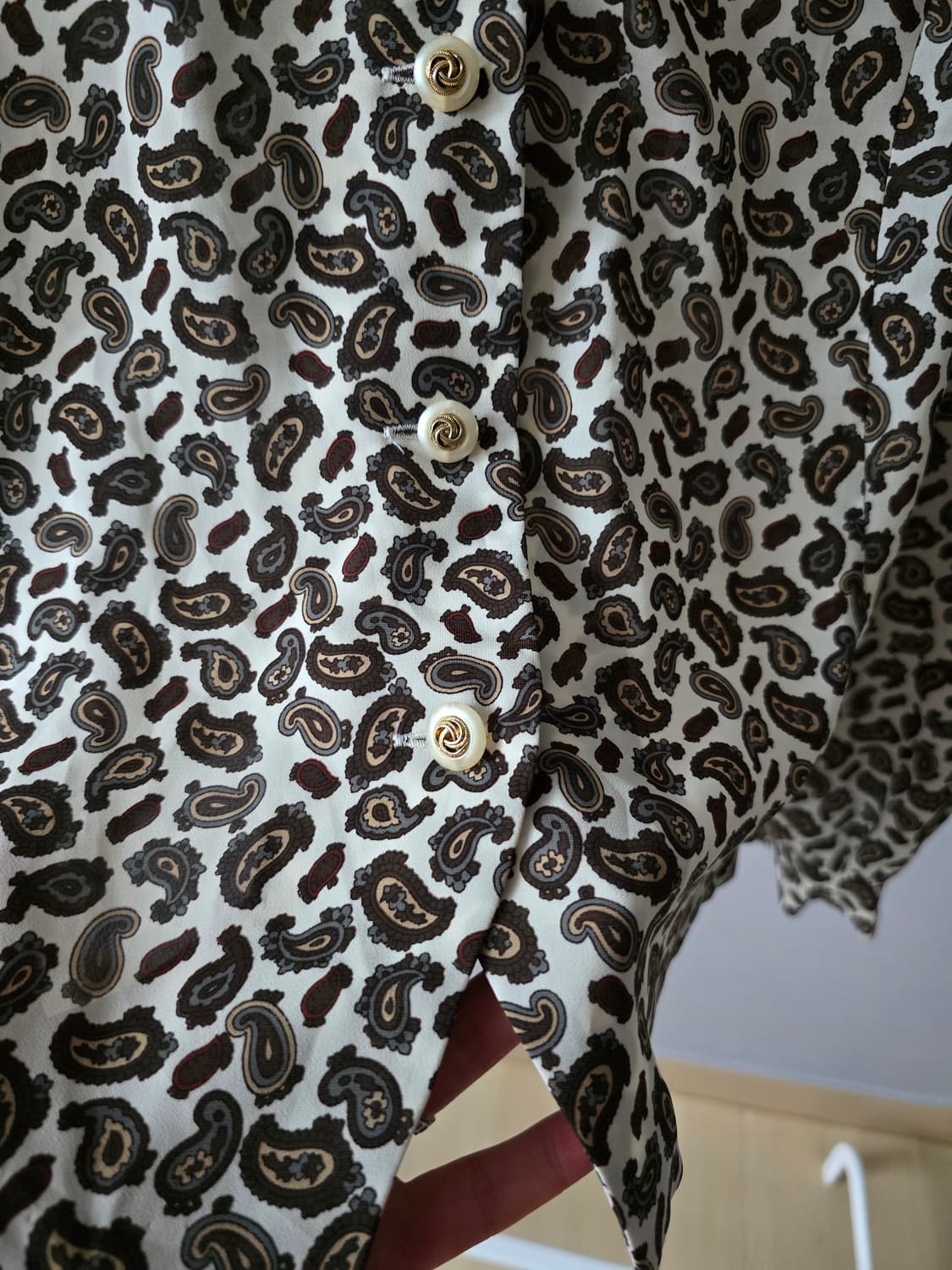 빈티지 페이즐리 블라우스 / made in Japan 상품이미지9