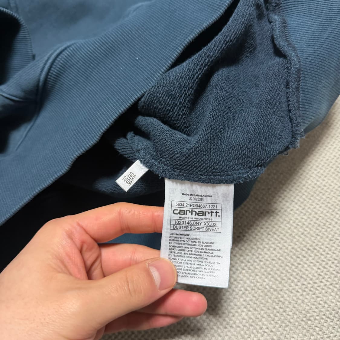 칼하트 카라 맨투맨 상품이미지3