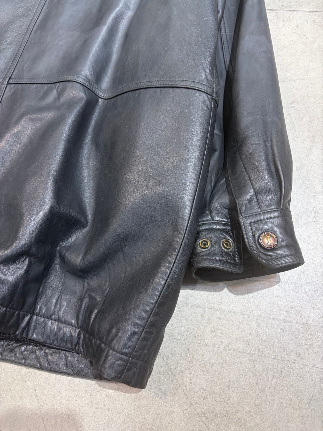 90s 입생로랑 ysl 퍼 양가죽 자켓 상품이미지7
