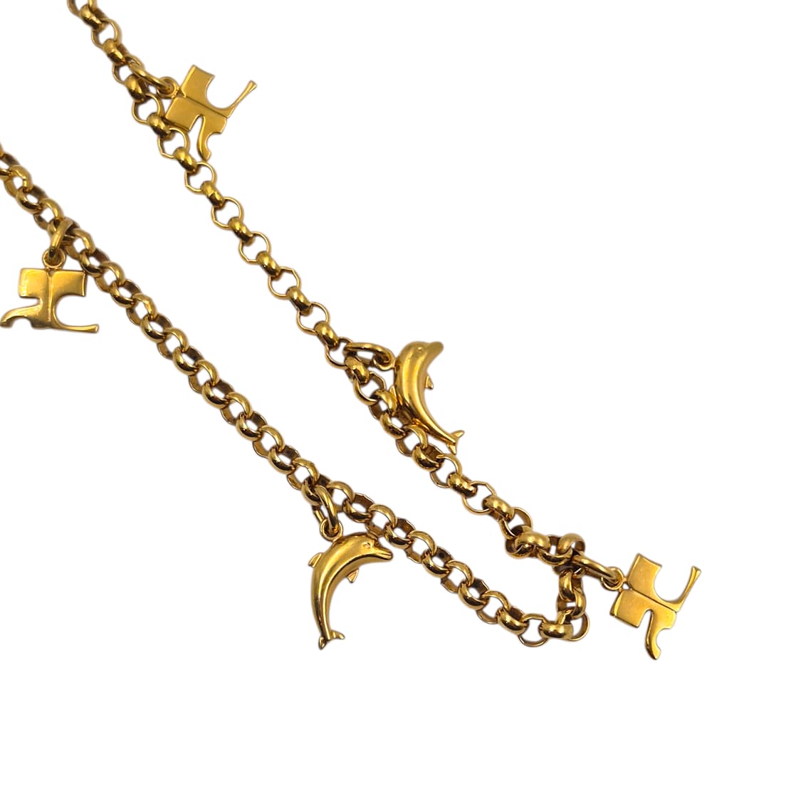 90s 꾸레쥬 스페이스 돌고래 레이어드 목걸이 상품이미지1