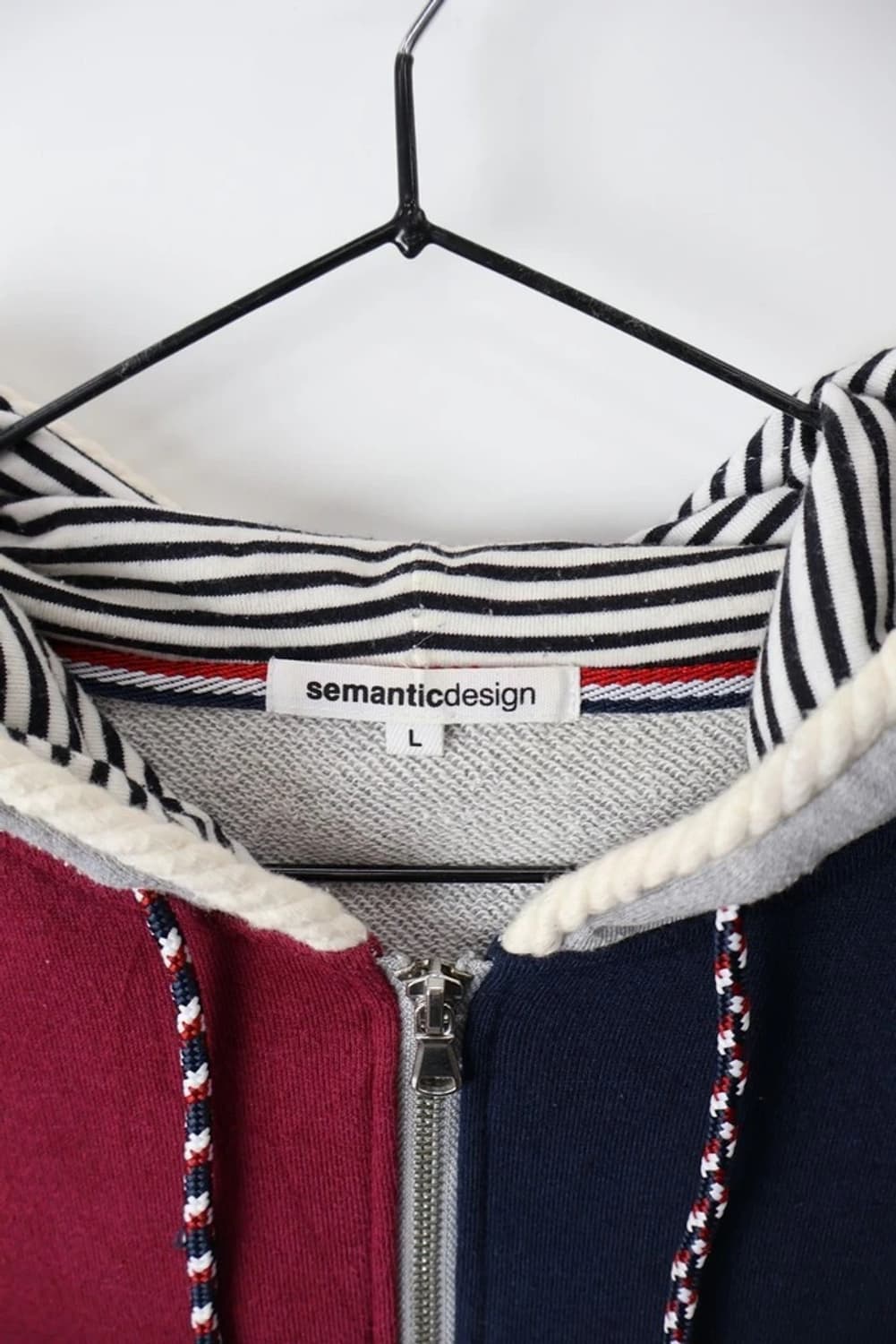 Semantic Design Color Block Hoodie Zip 상품이미지6