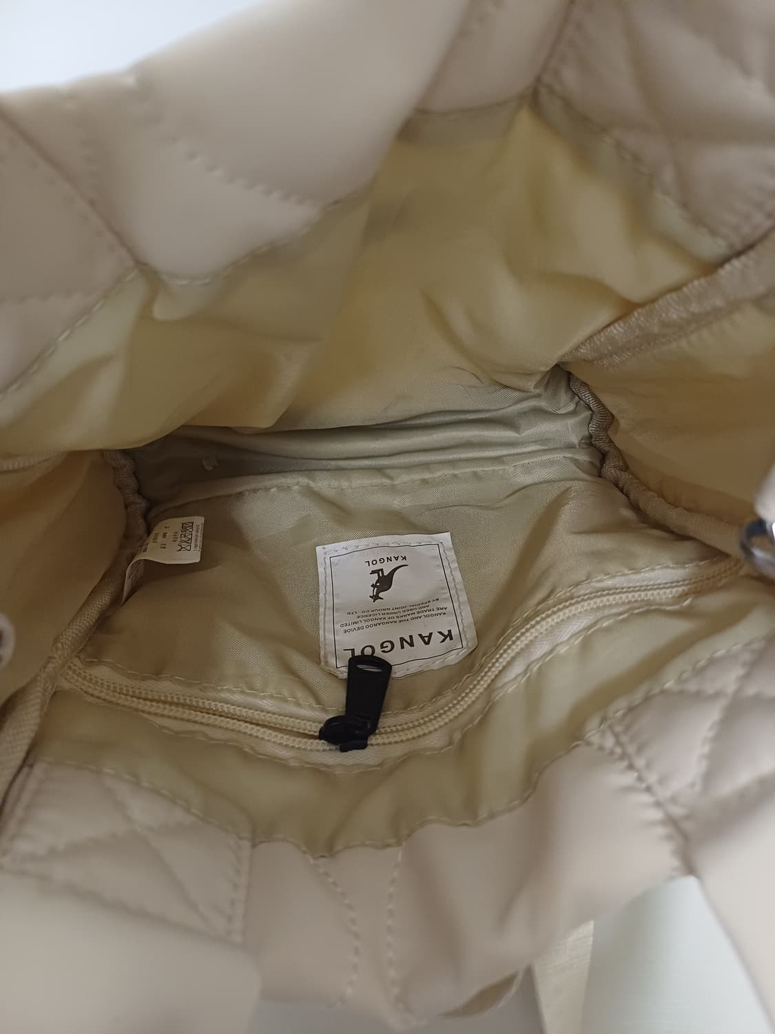 (정품) 캉골 퀼팅 버킷백/토트백 (퍼 방울 참 포함) 상품이미지4