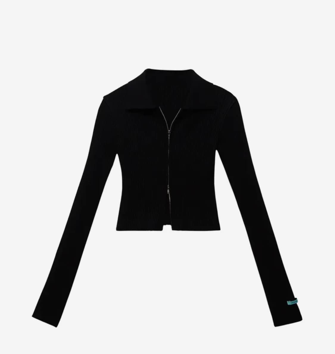 인스턴트펑크 22SS 슬림 집업 니트 블랙 새상품 상품이미지1