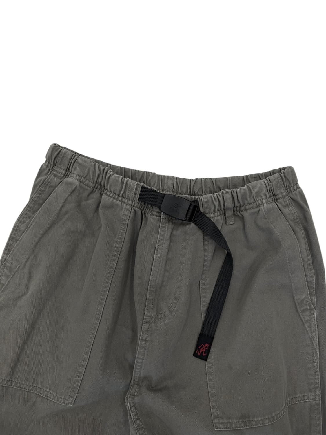 그라미치 루즈핏 테이퍼드 팬츠 면바지 카키그레이 (M/30~31인치) 상품이미지2