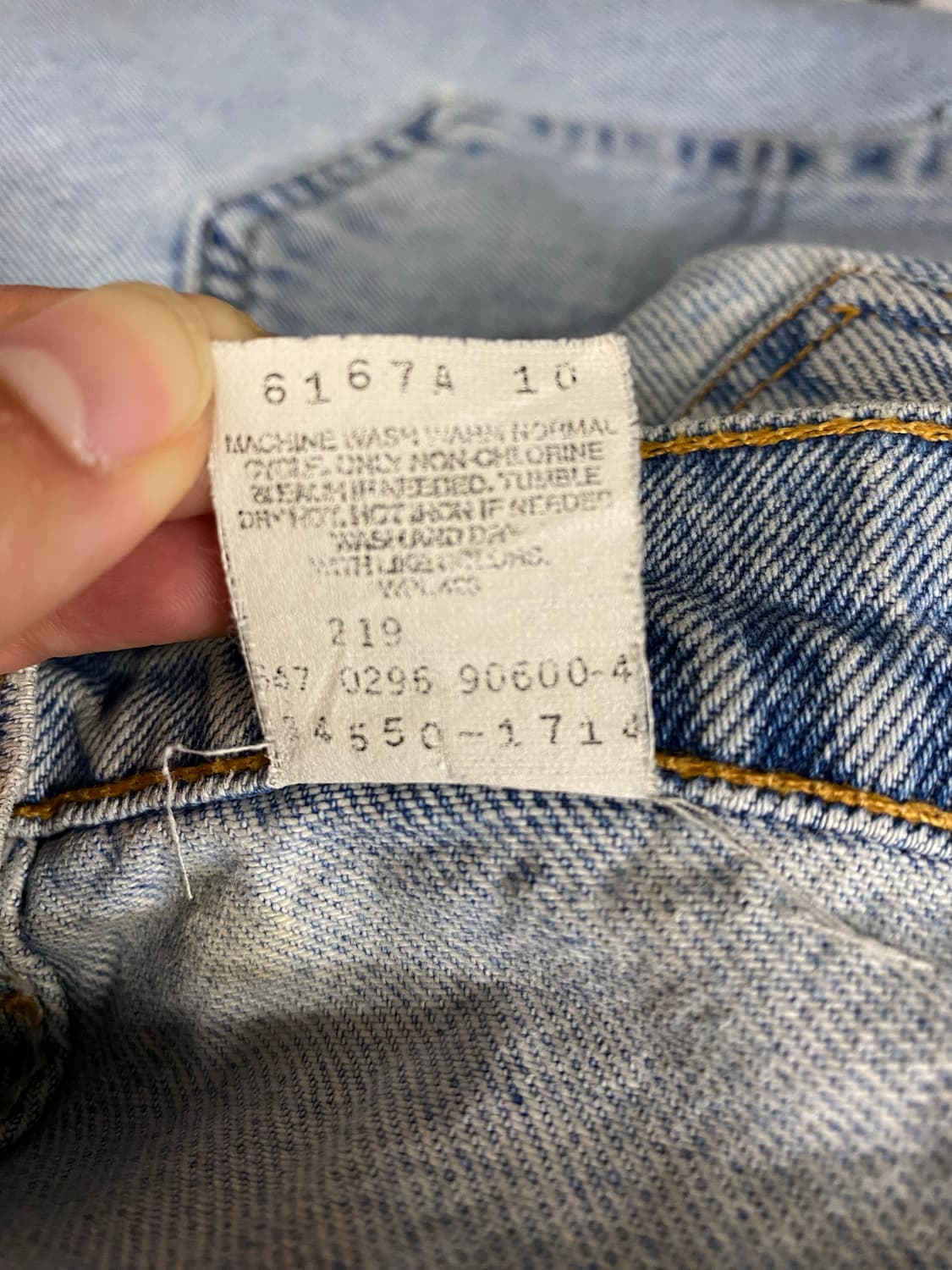 90s Levis 리바이스 550 오렌지탭 데님 쇼츠 상품이미지10