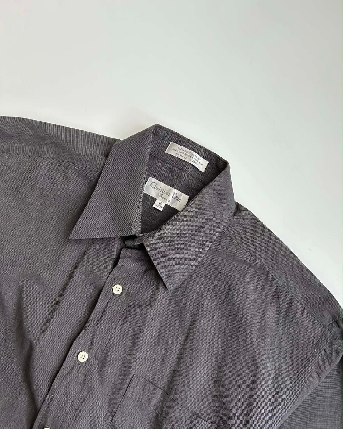크리스찬 디올 슈미즈 코튼 셔츠 그레이 상품이미지4