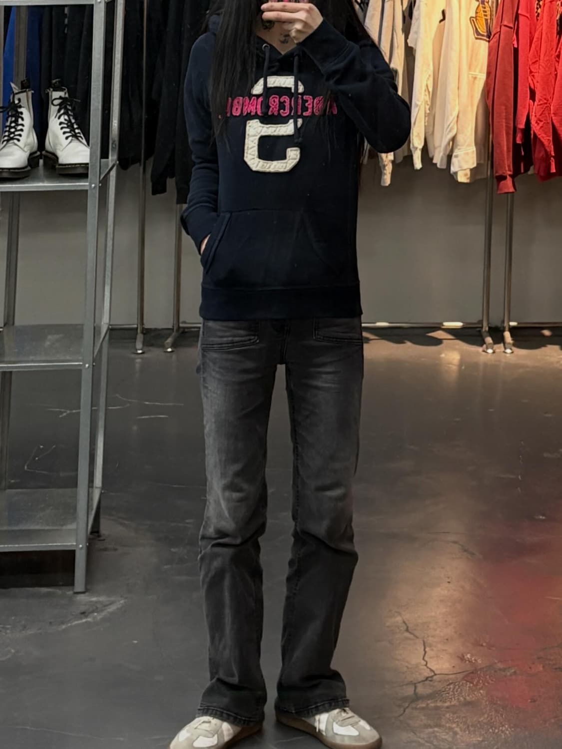 아베크롬비 아치로고 후드티 A3691 상품이미지1