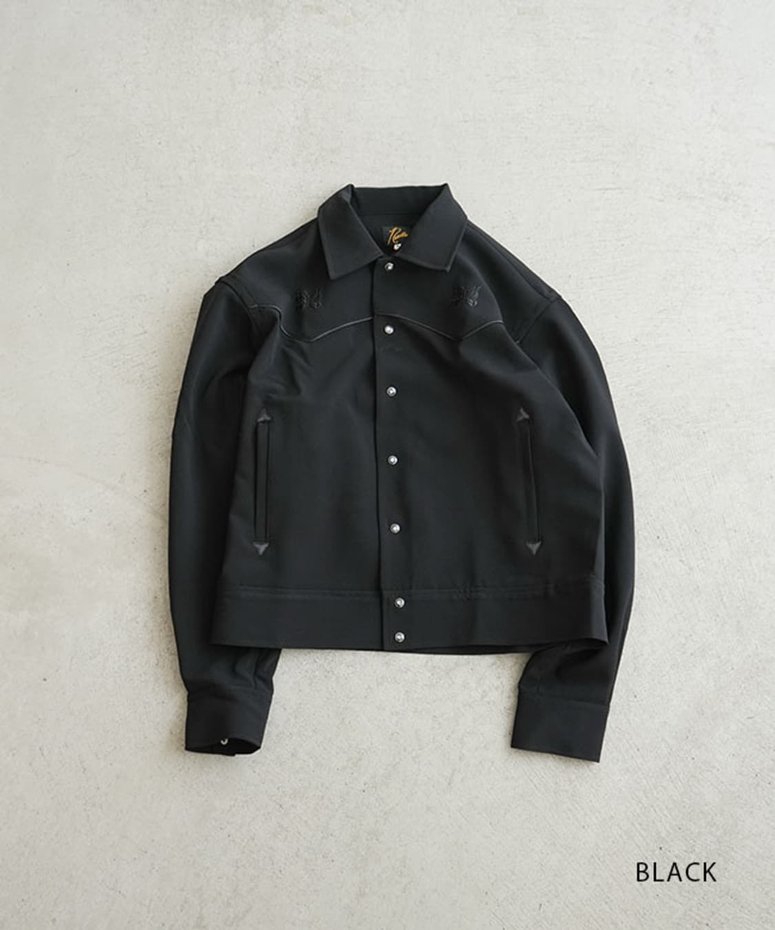 [M] 니들스 needles 파이핑 카우보이 자켓 올블랙 새상품 상품이미지2