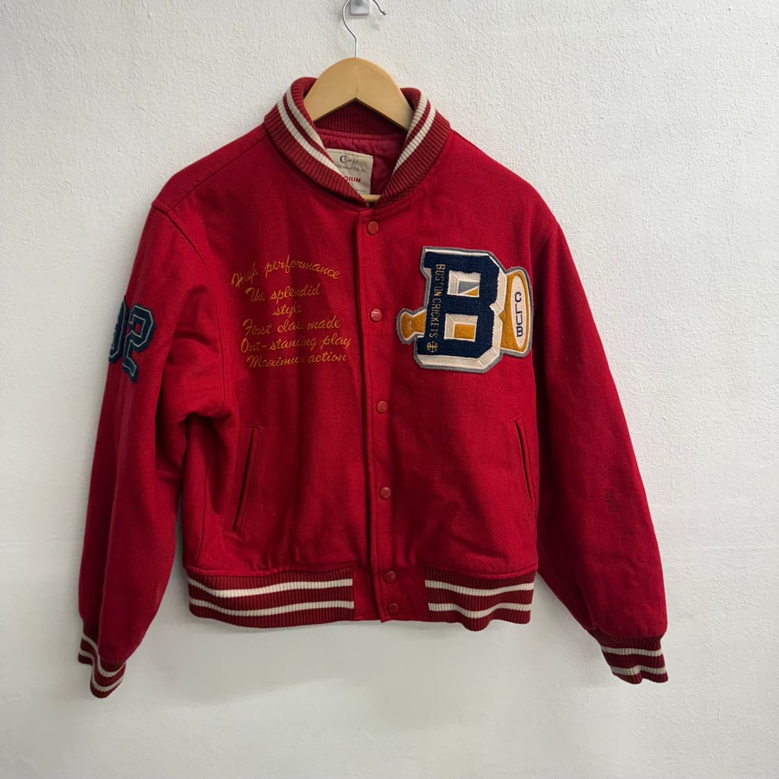 90S Vintage 바시티 Bclub 자켓 Medium 상품이미지1