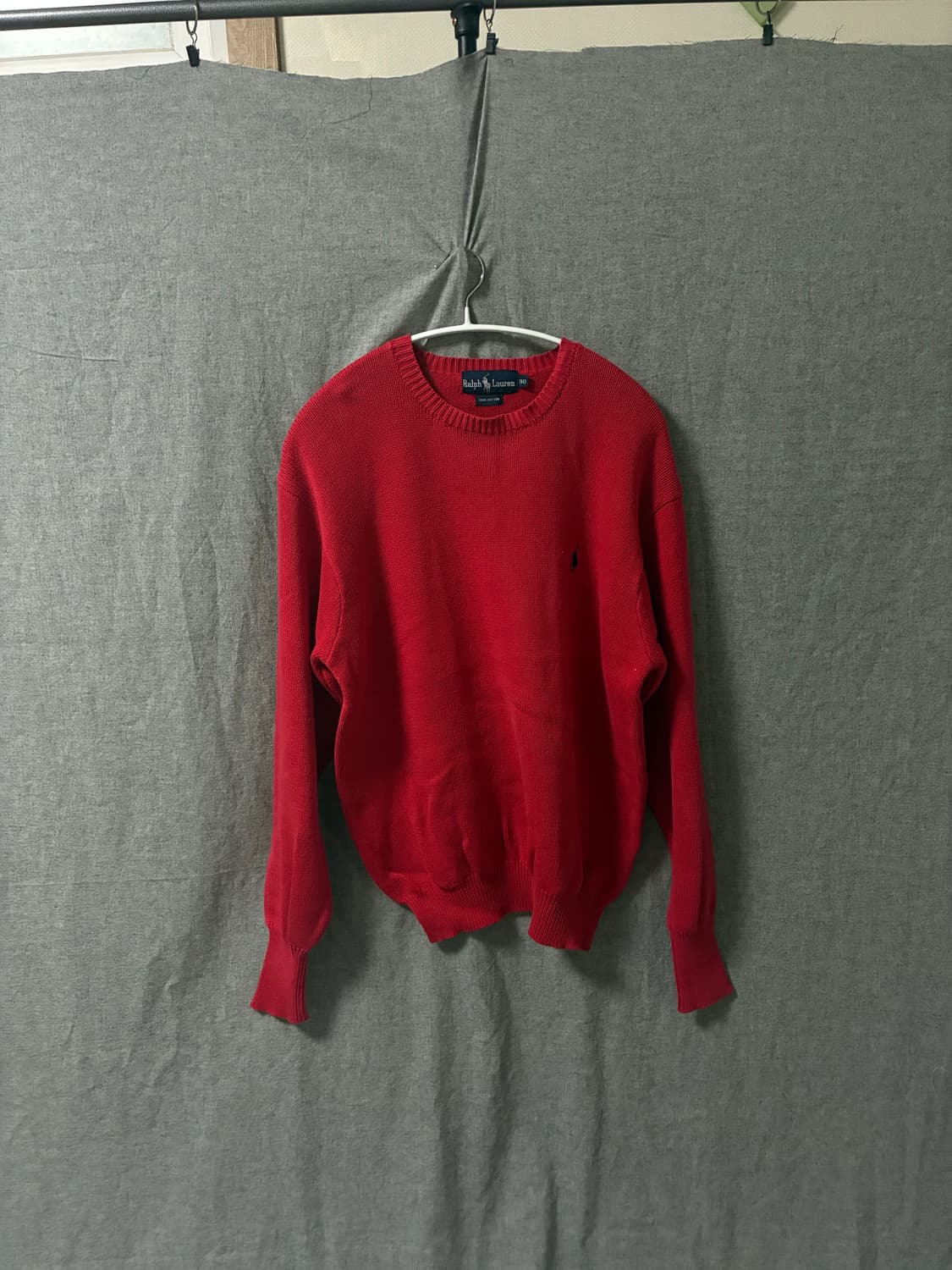폴로 랄프로렌 레드 니트 90 상품이미지1