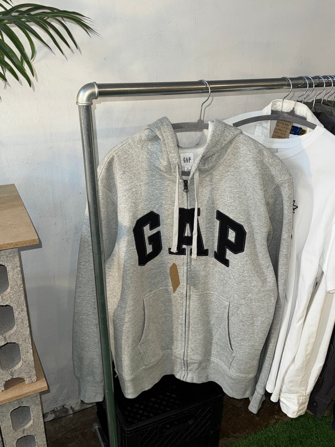 GAP 갭 후드집업 그레이 상품이미지3