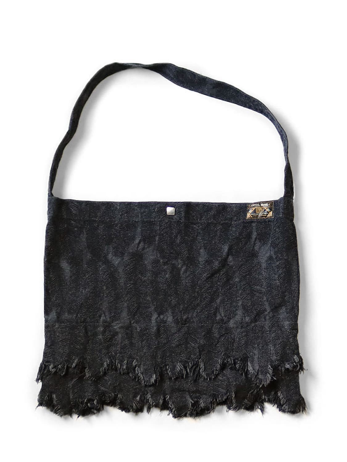 캐피탈 12oz 맥파이 데님 메디슨 백 블랙 L 상품이미지1