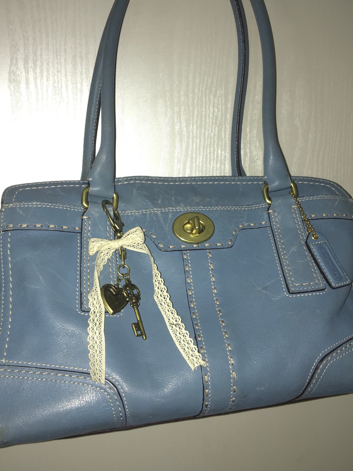 coach blue shoulder bag 상품이미지2