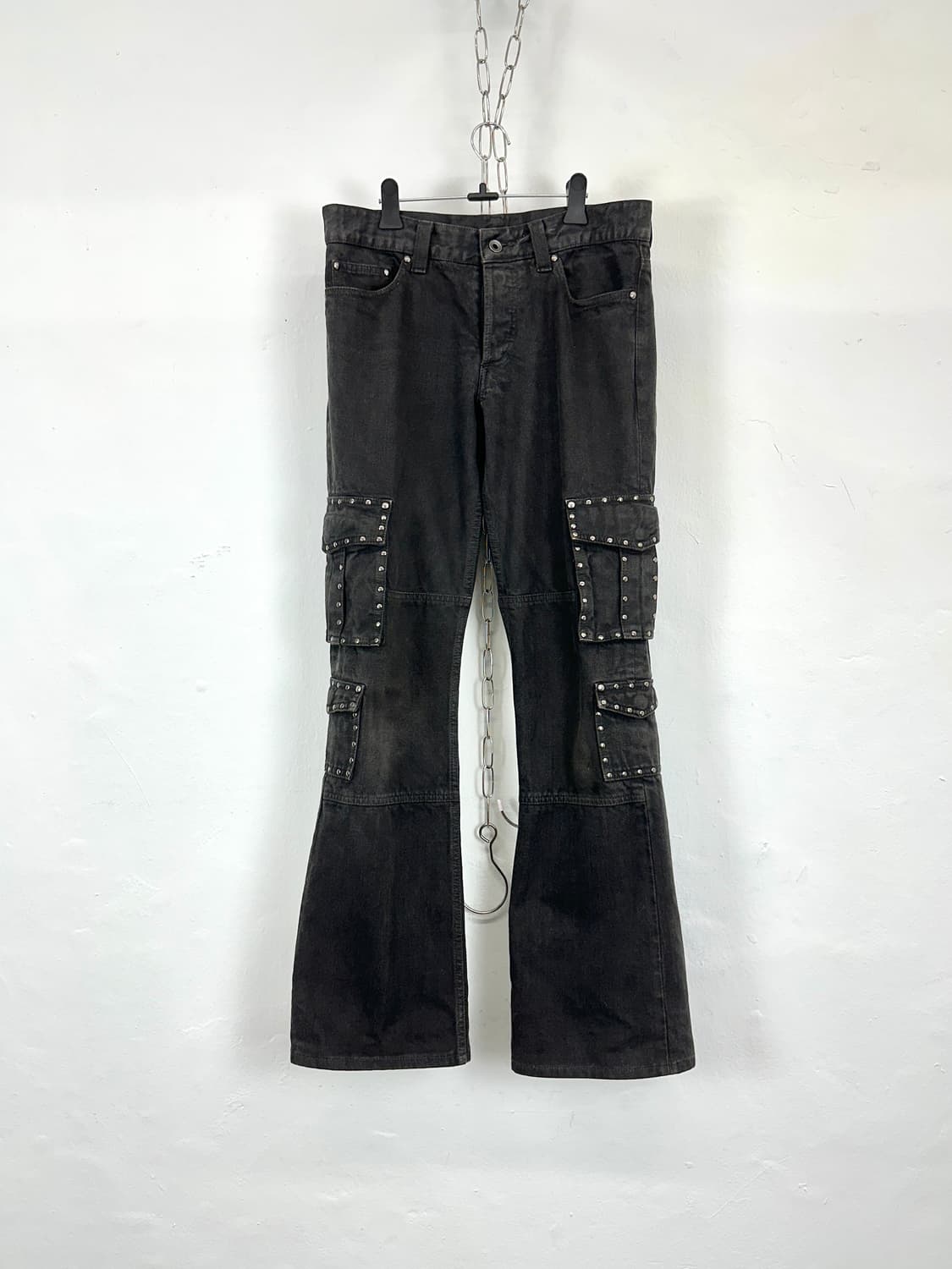 Shellac Studded Multi-Pocket Flared Deni 상품이미지2