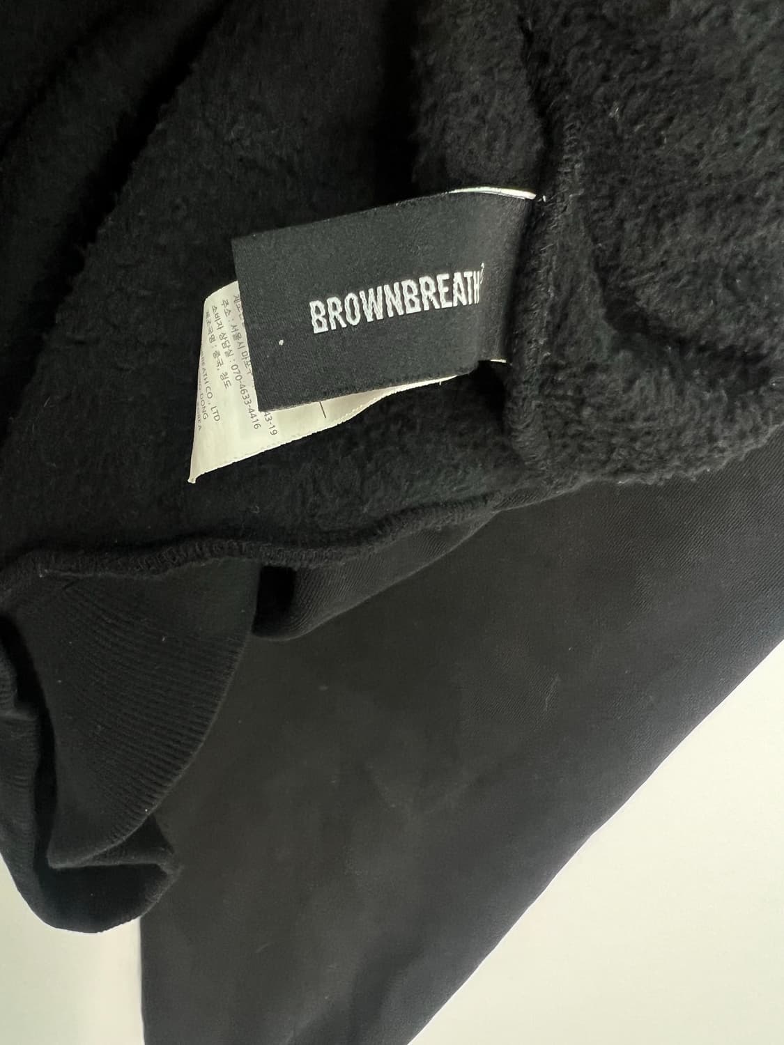 BROWNBREATH 블랙 후드티 상품이미지3