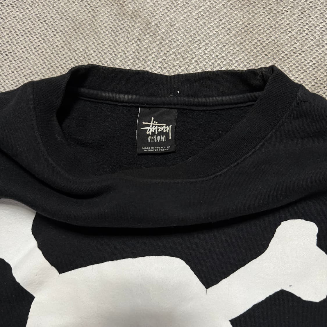 00s 스투시 월드와이드 스컬로고 프링팅 맨투맨 상품이미지2