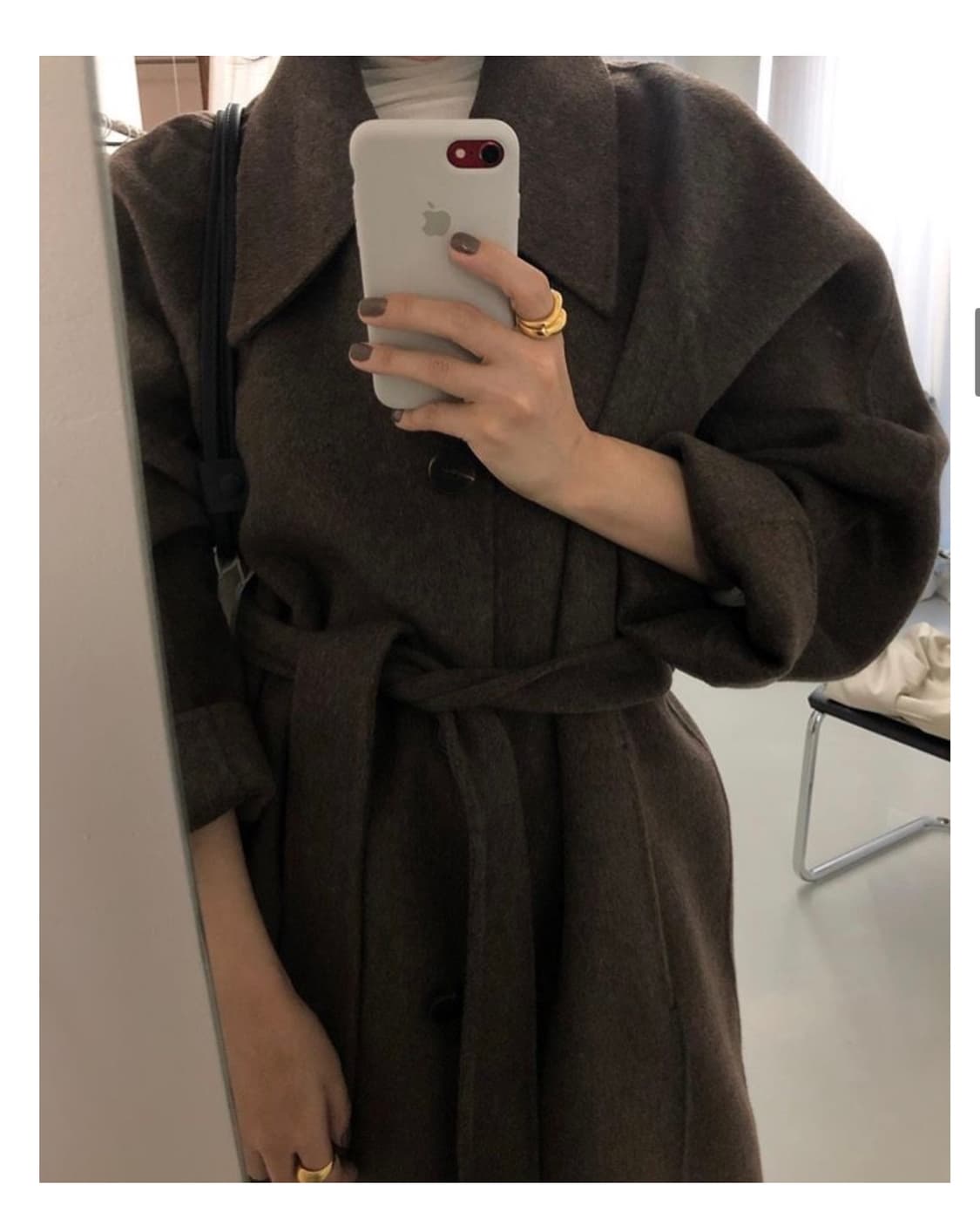 런던플랏 londonflat 르메르 코트 핸드메이드 울코트 브라운 상품이미지4