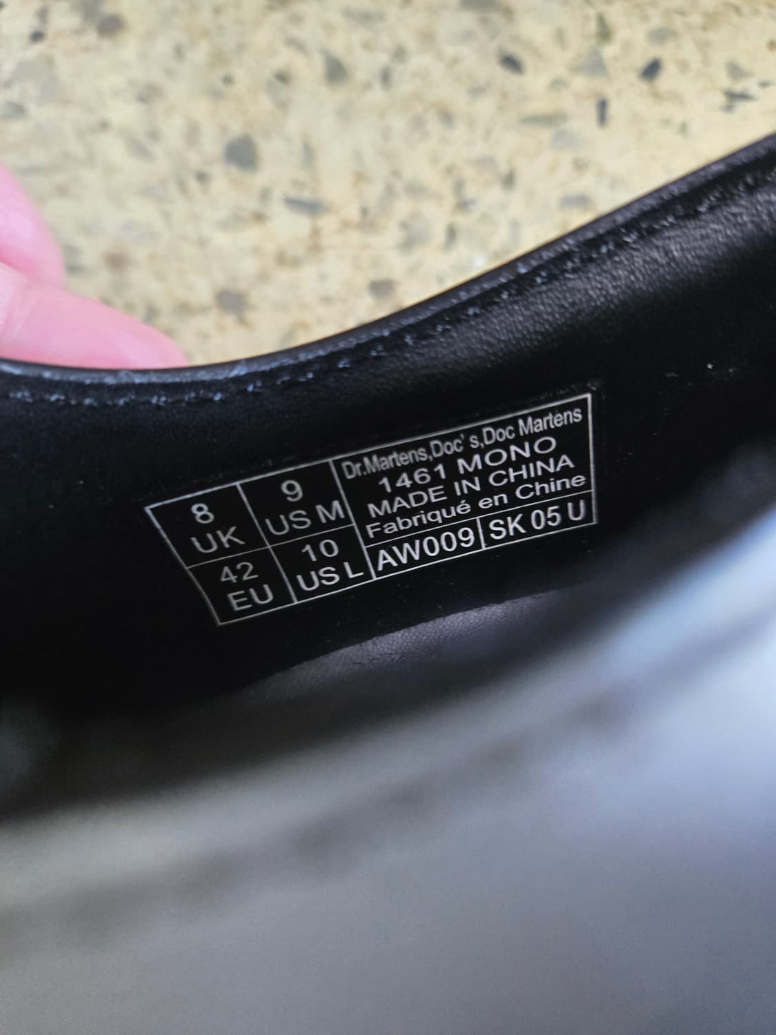 닥터마틴 블랙 더비 슈즈 1461 3홀 모노 블랙 상품이미지8