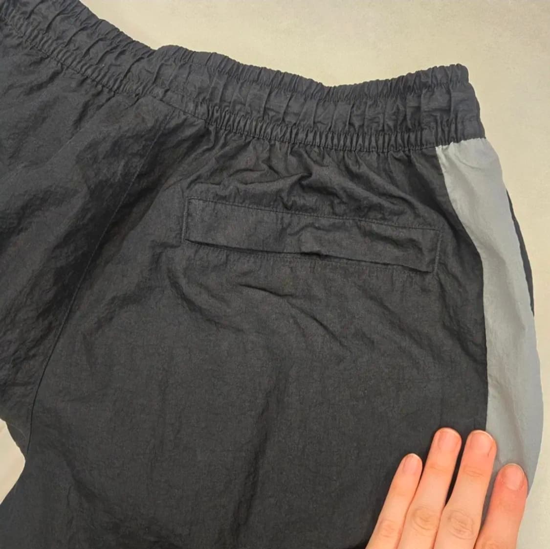 나이키 더블스우시 m나일론 트랙팬츠 블랙 우븐 조거팬츠 상품이미지4