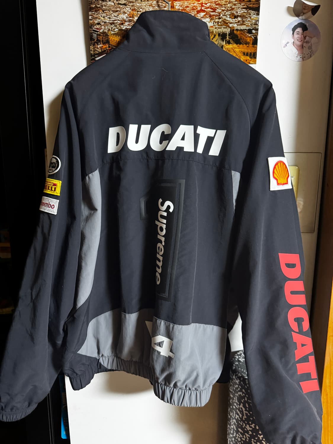 (L)슈프림 두카티 바락막이 블랙 상품이미지2