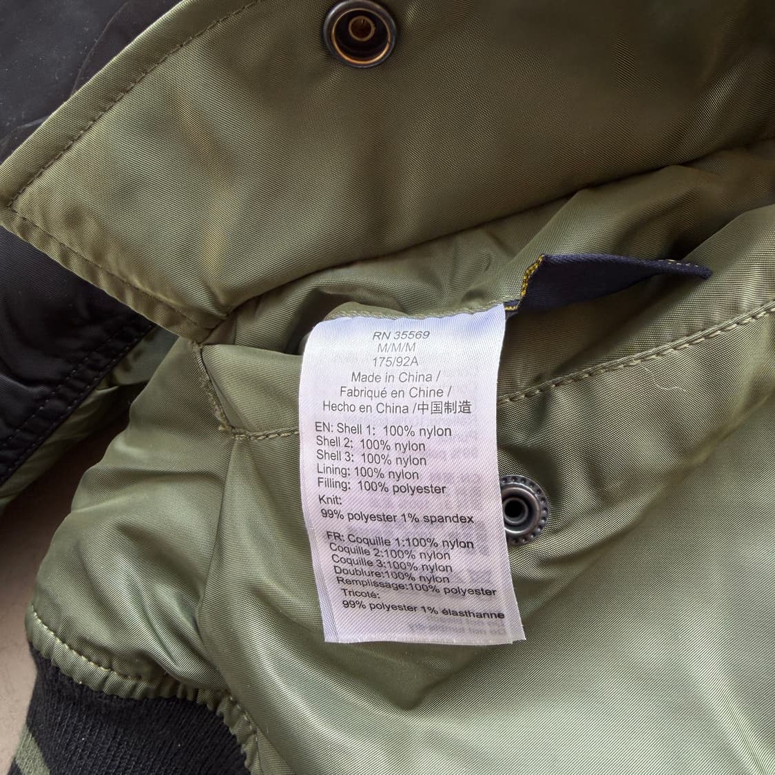 알파 인더스트리 플라이트 자켓 상품이미지10