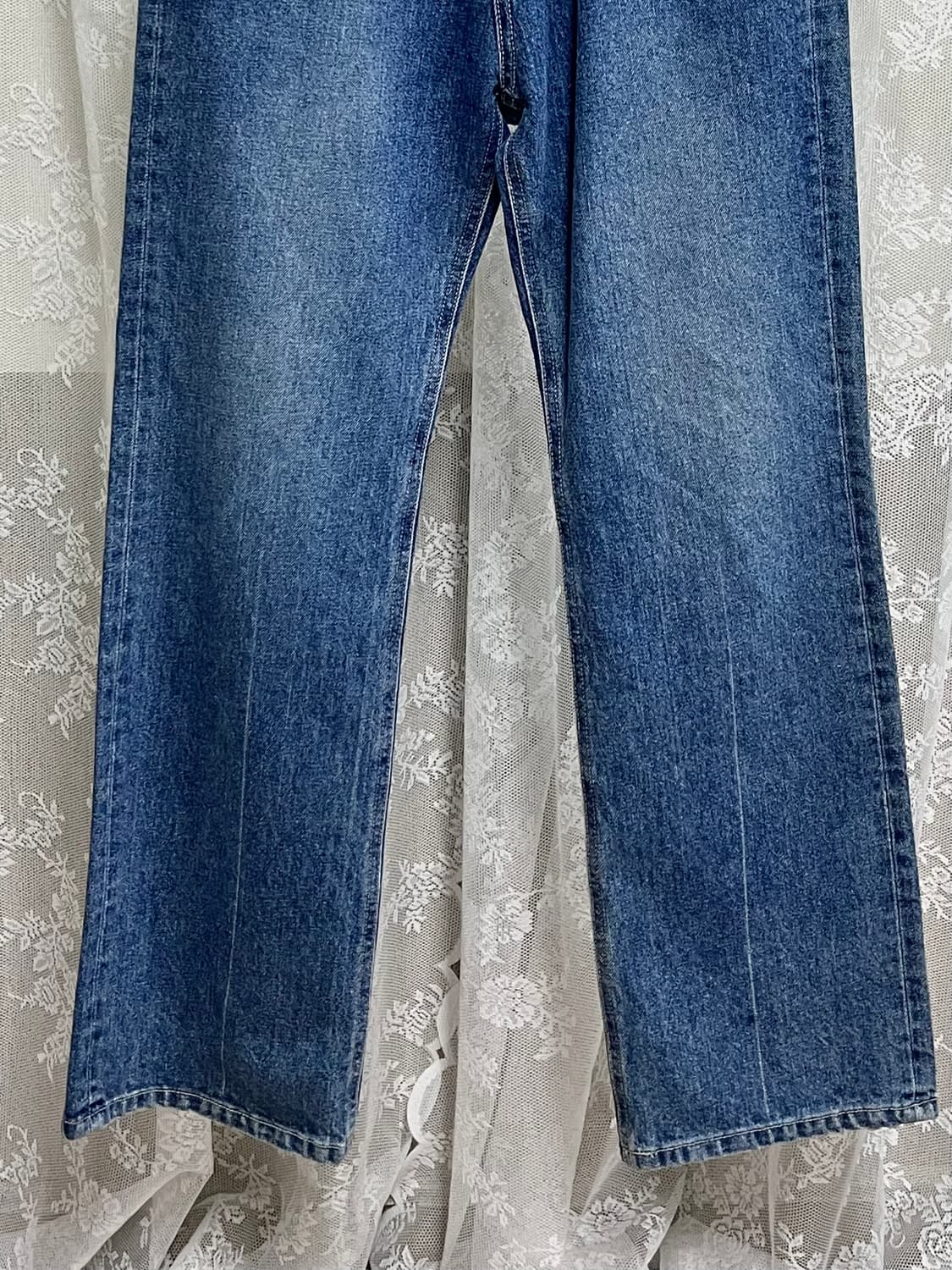 66) 르 Le 데님에디션 와이드 청바지 중청 상품이미지3