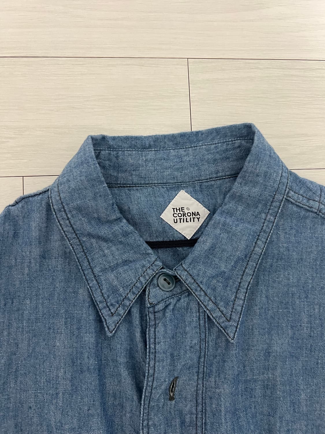 코로나 유틸리티 샴브레이 셔츠 xl 상품이미지1