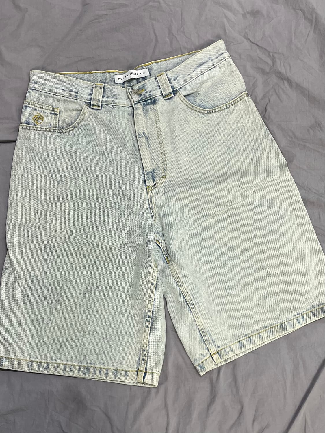 폴라스케이트 빅보이 데님 쇼츠 라이트블루 상품이미지1