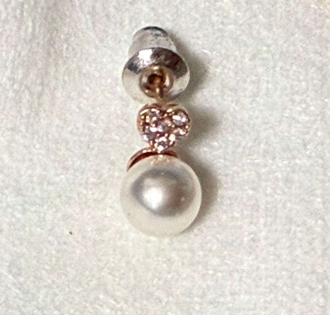 [급처]실버침 진주 귀걸이 목걸이 세트 상품이미지4