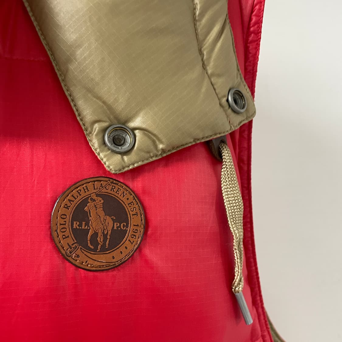 폴로 랄프로렌 레드 패딩 조끼 XL 상품이미지4