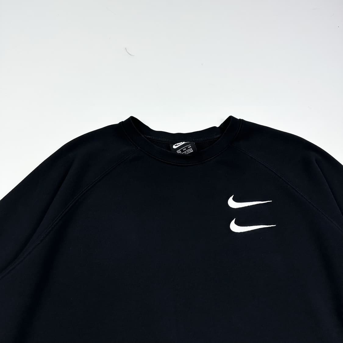 나이키 더블스우시 블랙 백로고 맨투맨 (XXL) 상품이미지1