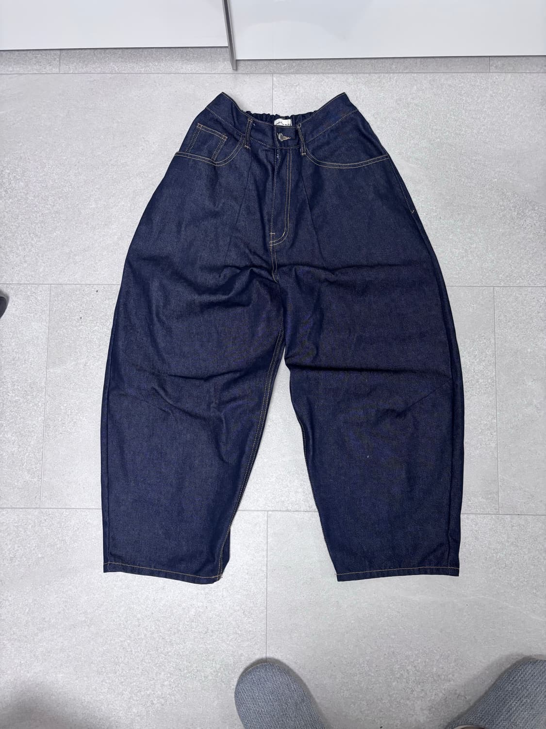 estudio niksen 셀비지 와이드 데님 상품이미지1