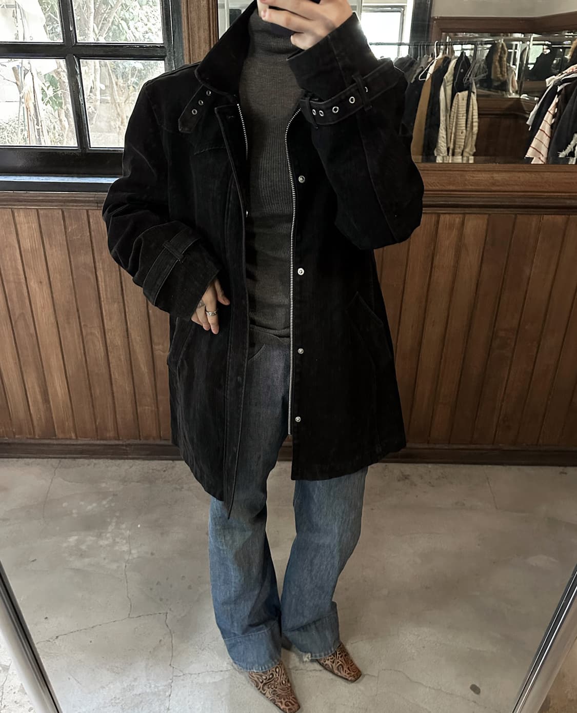 LOUIS CHAVLON fur heavy cotton jacket 상품이미지2