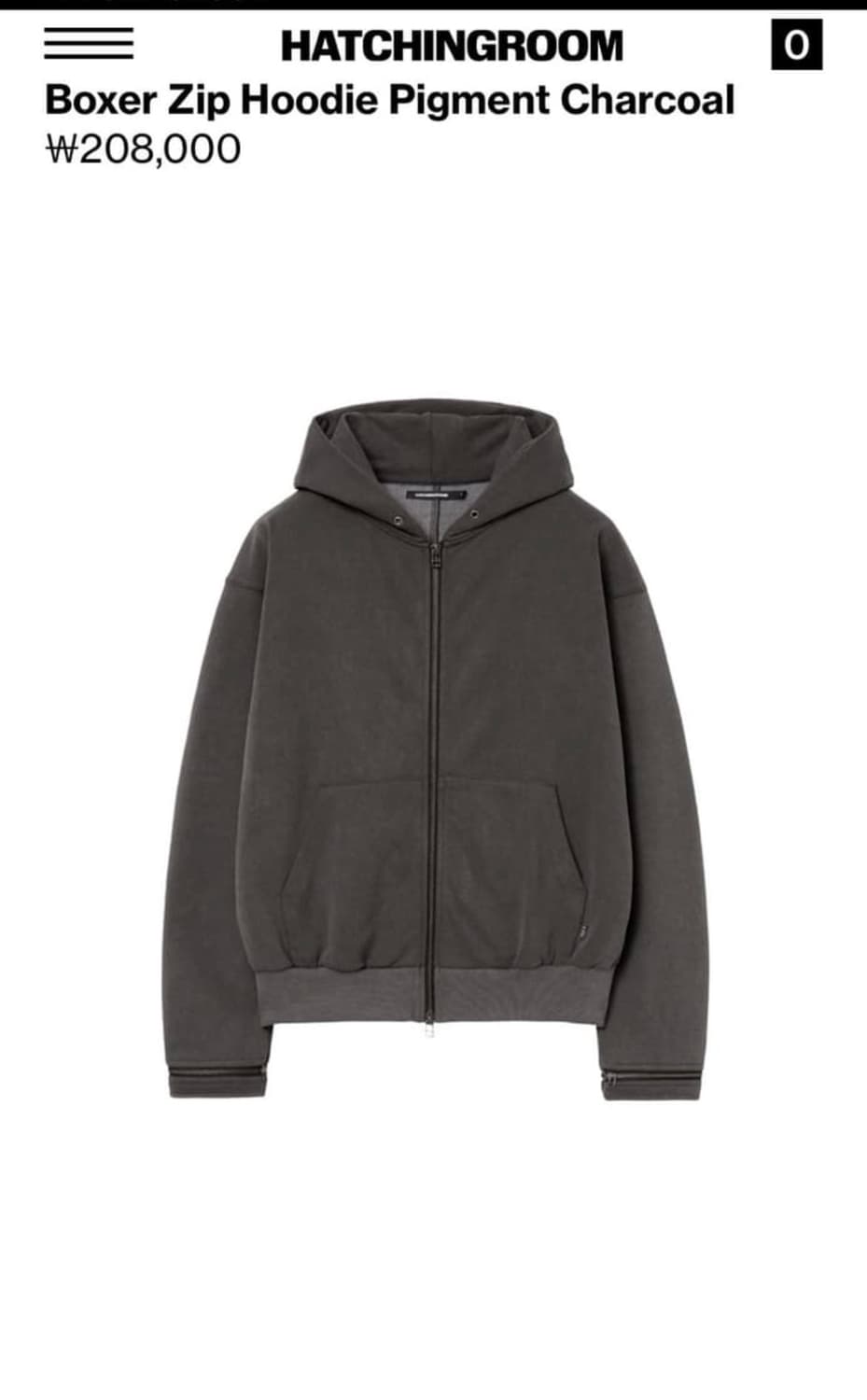 해칭룸 복서 후드집업 3(M) 상품이미지1