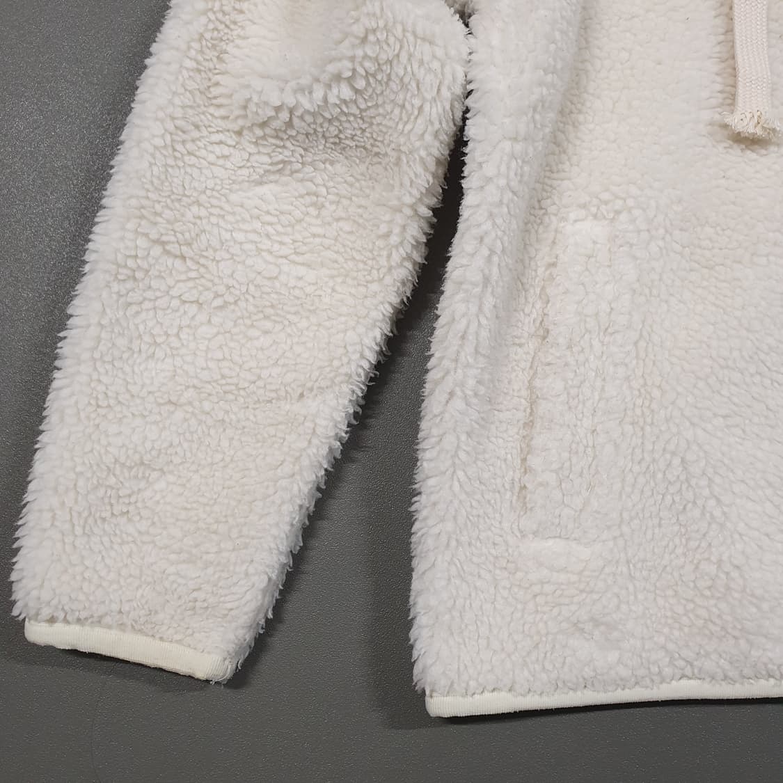 M) 디스커버리 21FW 테크플리스 양털 후드 뽀글이 플리스 자켓 크림 상품이미지5