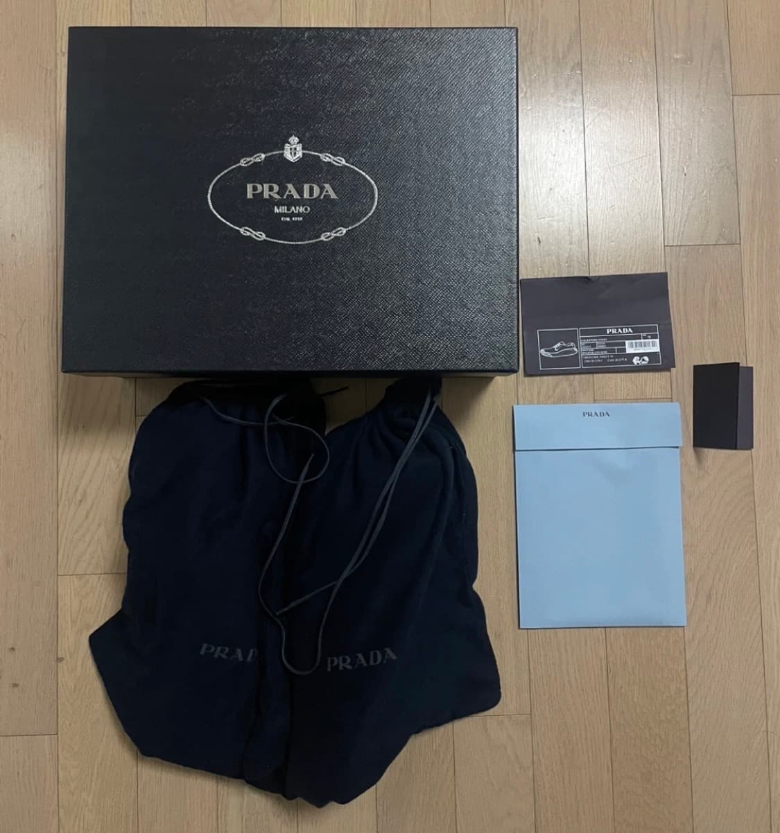 [프라다/더비] 블랙 브러시드 레더 / 9 size 상품이미지2