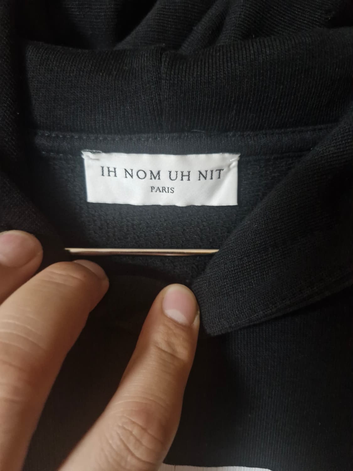 IH NOM UH NIT 기묘한 이야기 더스틴 후드티 블랙 L 상품이미지3