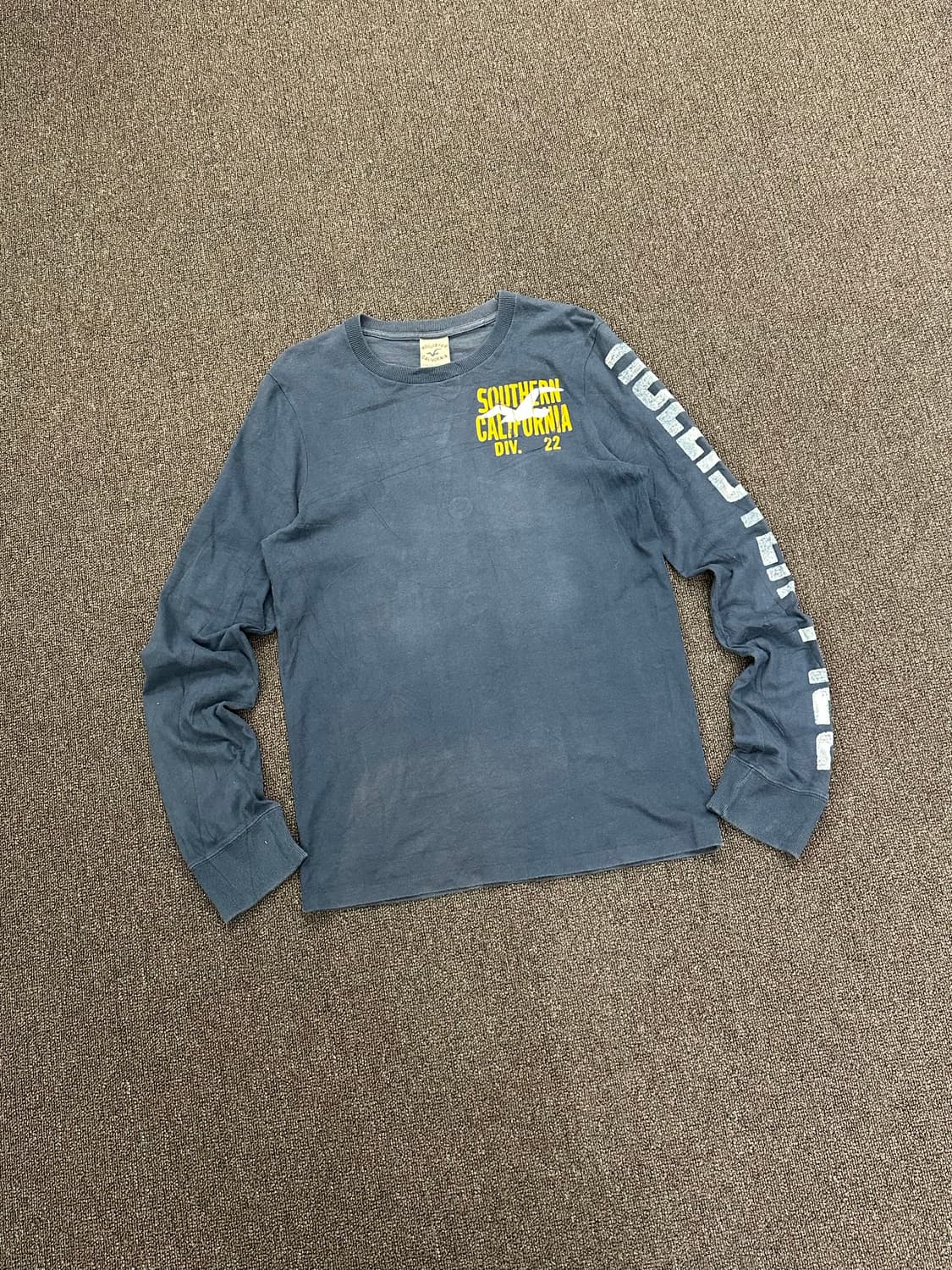 S)홀리스터 빈티지 네이비 그래픽 롱슬리브 상품이미지4