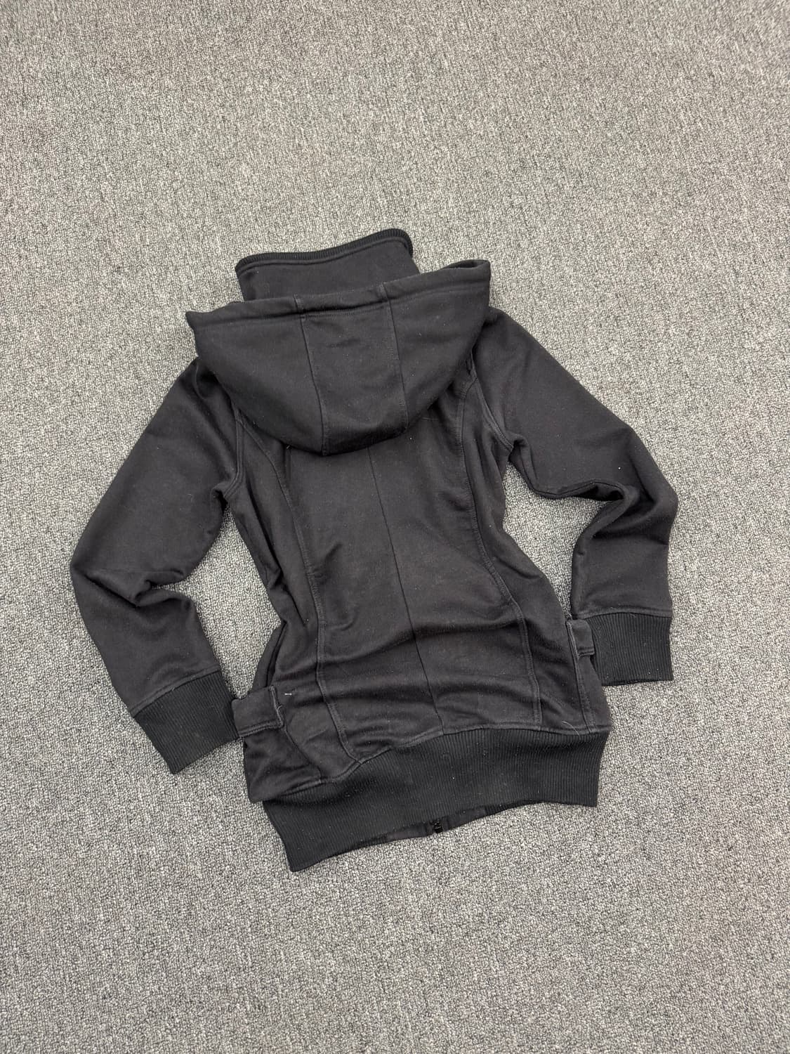 M)COLZA 빈티지 여성 니트 레이어드 후드집업 상품이미지3