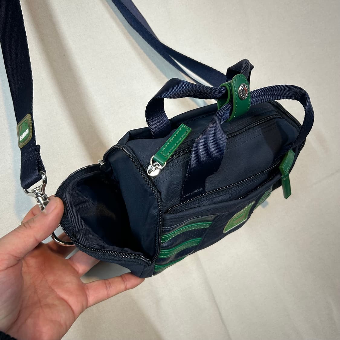 XLARGE 엑스라지 네이비 그린 드럼 숄더백 2way 상품이미지5