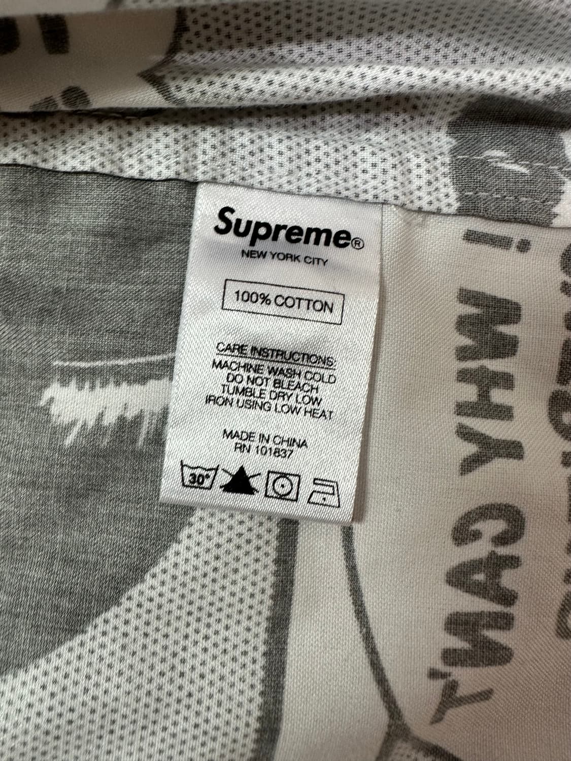 슈프림 트레셔 보이프렌드 셔츠 화이트 L 상품이미지4