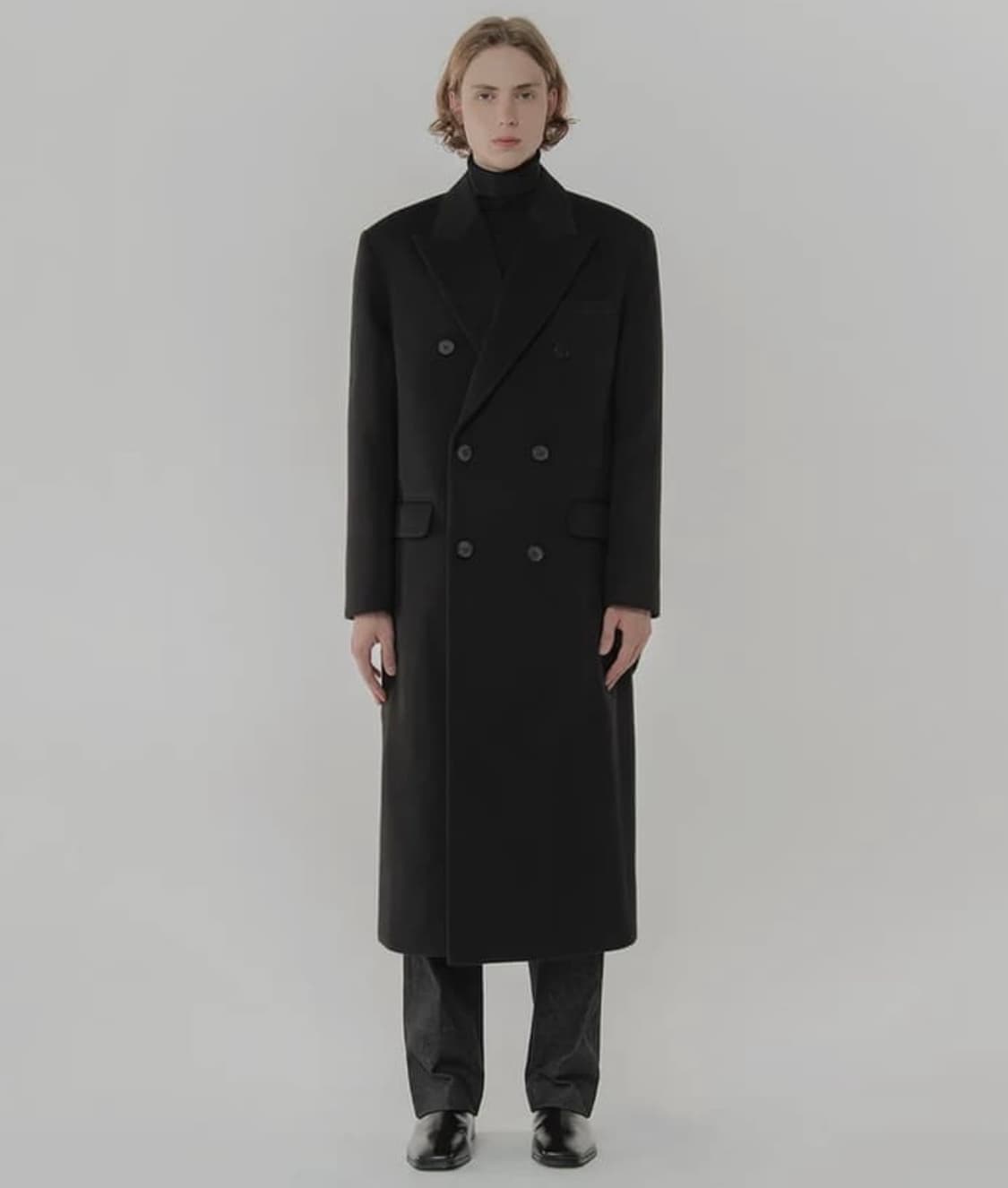 데꼬로소 캐시미어 더블 롱코트 XL 상품이미지1