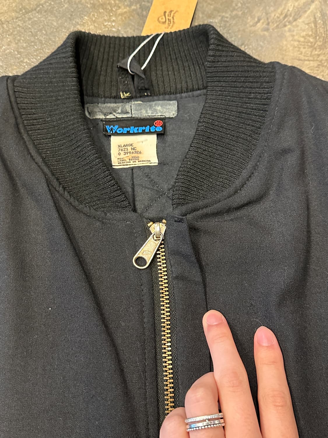 Vintage Workrite 블랙 조끼 XL 상품이미지4