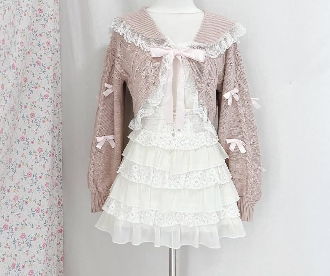 앙크루즈 가디건 히메갸루 갸루 모리 핀터 빈티지 라떼갸루 오네갸루 로걀 상품이미지1