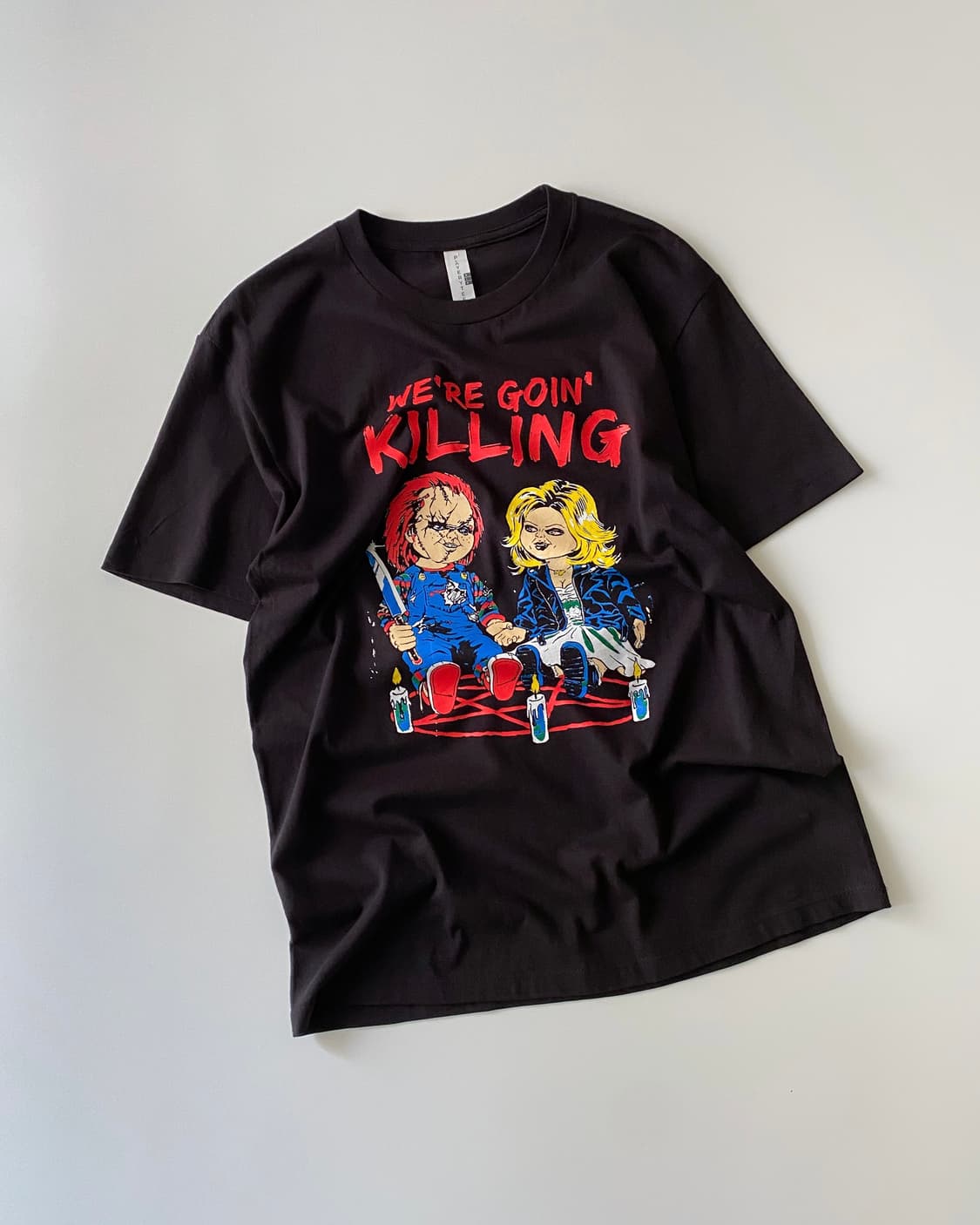 WE'RE GOIN' KILLING 블랙 반팔티 상품이미지1