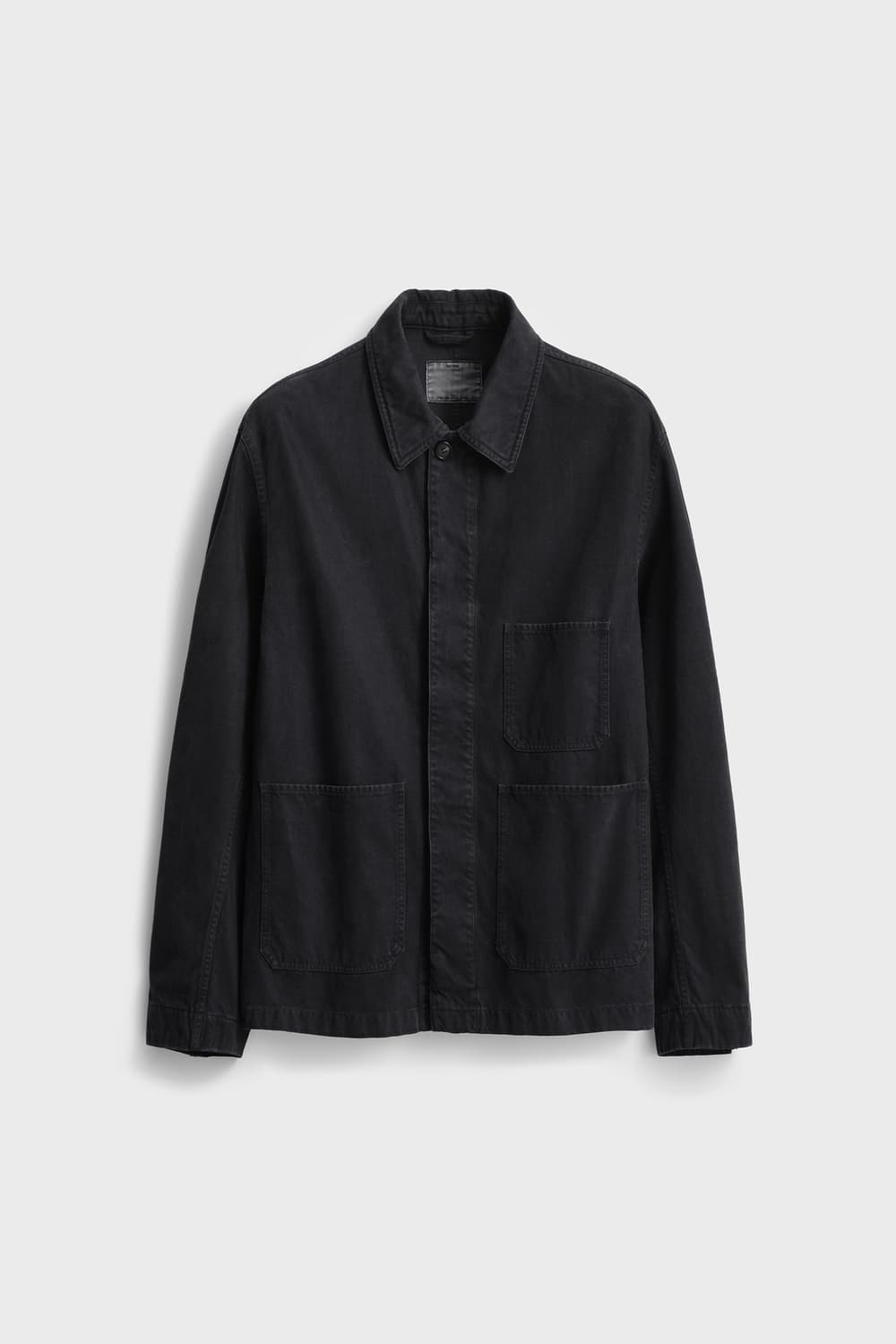 포터리 브러쉬드 코튼 워크 자켓 3 잉크블랙 상품이미지1