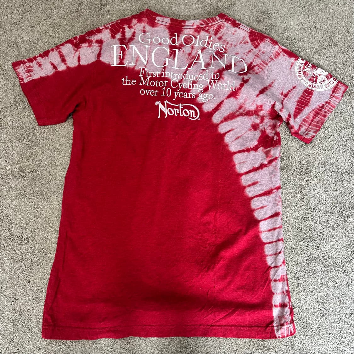 NORTON 노튼 로고 자수 타이다이 반팔티M 상품이미지5