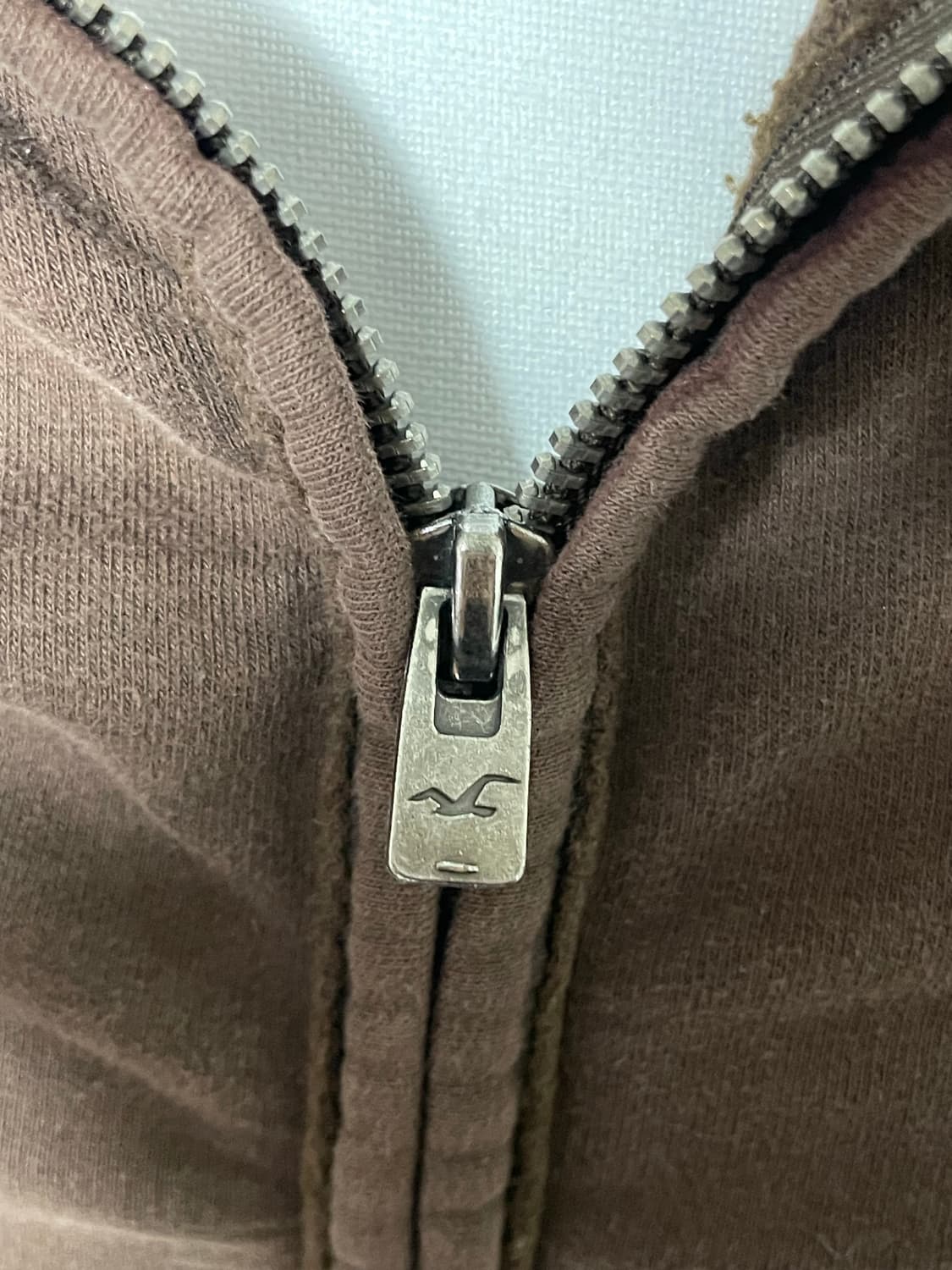 유일)홀리스터 딱붙 브라운 투웨이 후드집업 딸기초코 상품이미지8