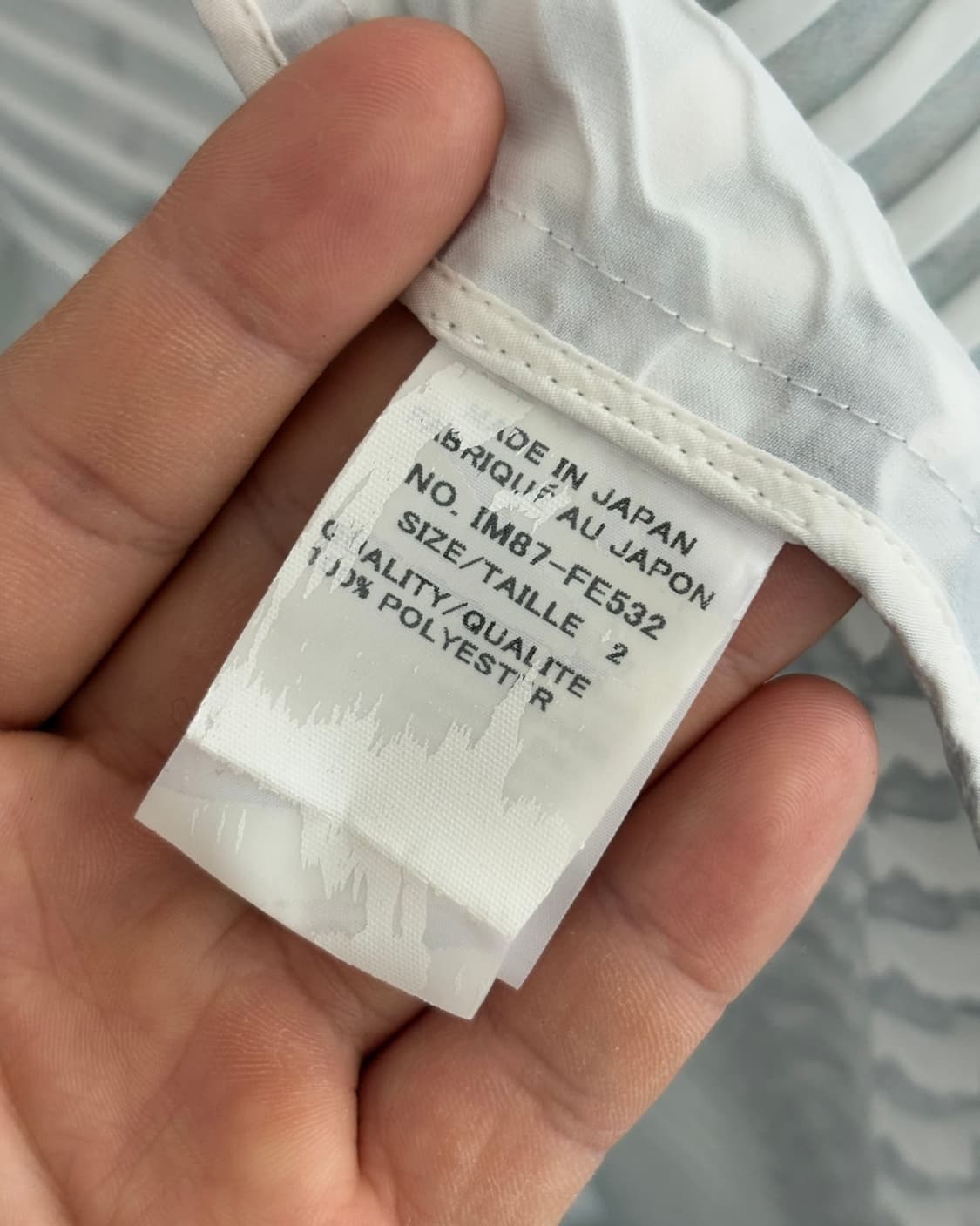 ISSEY MIYAKE 이세이미야케 화이트 플리츠 탑 상품이미지7
